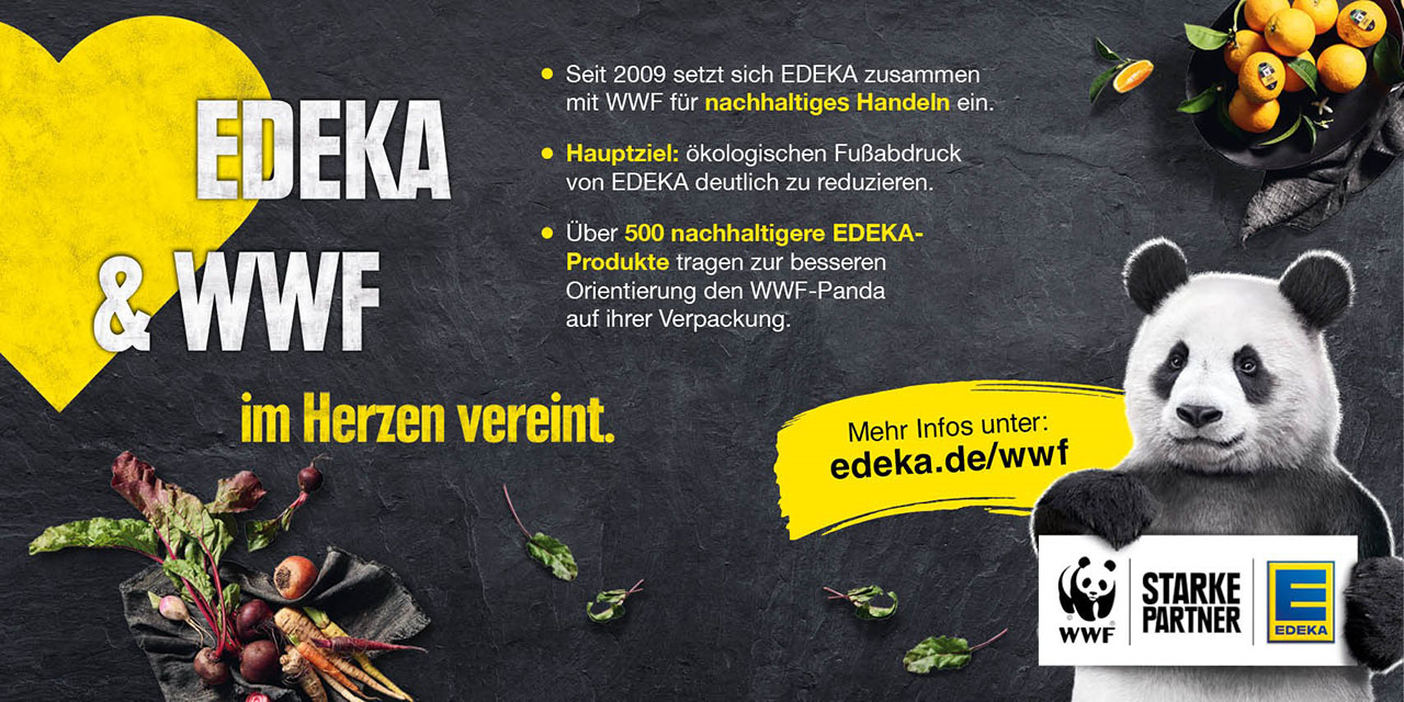 EDEKA & WWF im Herzen vereint.