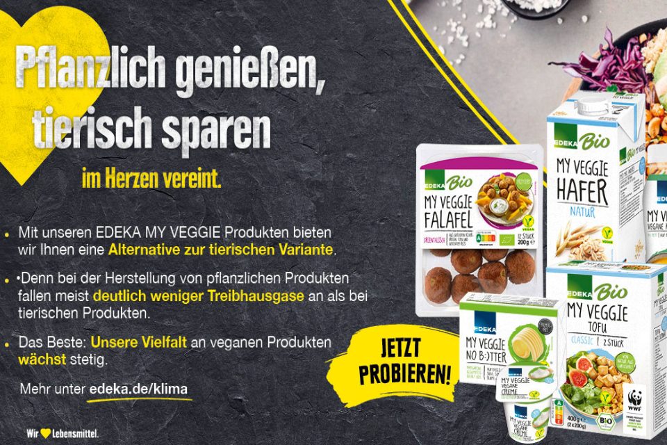 Irkens Lebensmittelhandels KG - Werbeflyer für vegane Produkte bei EDEKA.